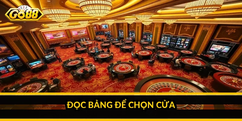 Mẹo chơi roulette: hiểu loại cược và tỷ lệ trả thưởng Đọc bảng để chọn cửa